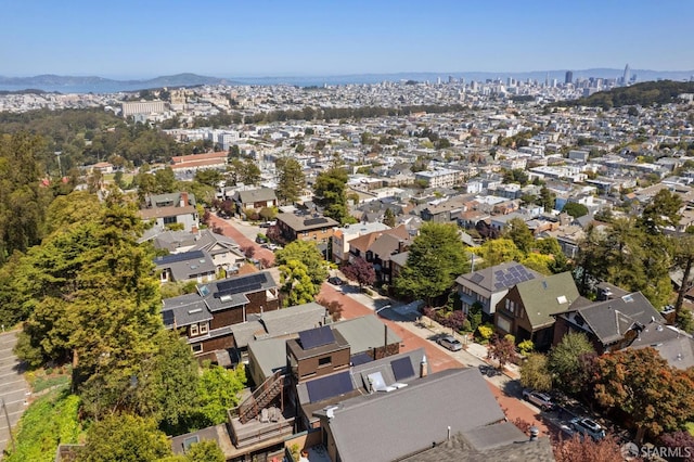 199 Edgewood Ave, San Francisco, CA 94117 - aerial view with a view of city, a mountain view, and a residential view
