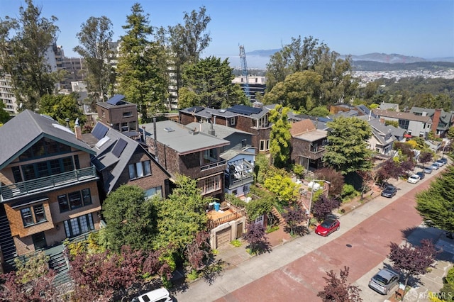 199 Edgewood Ave, San Francisco, CA 94117 - bird's eye view with a mountain view and a residential view