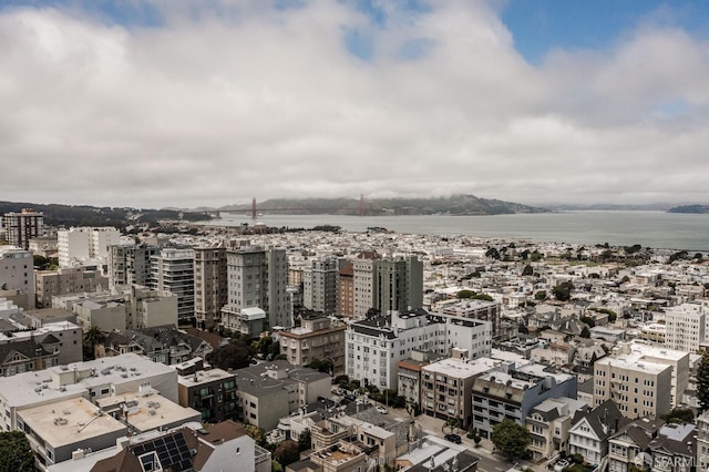 view of city featuring a water view