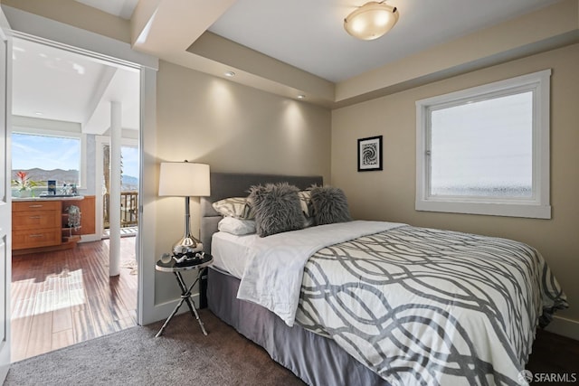 bedroom featuring recessed lighting