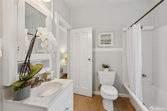 1250 Vallejo St Unit 8, San Francisco, CA 94109 - bathroom with vanity, shower / tub combo with curtain, and tile patterned flooring