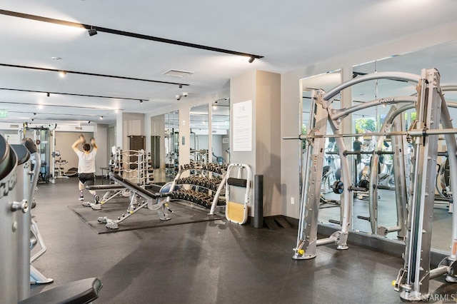 view of exercise room