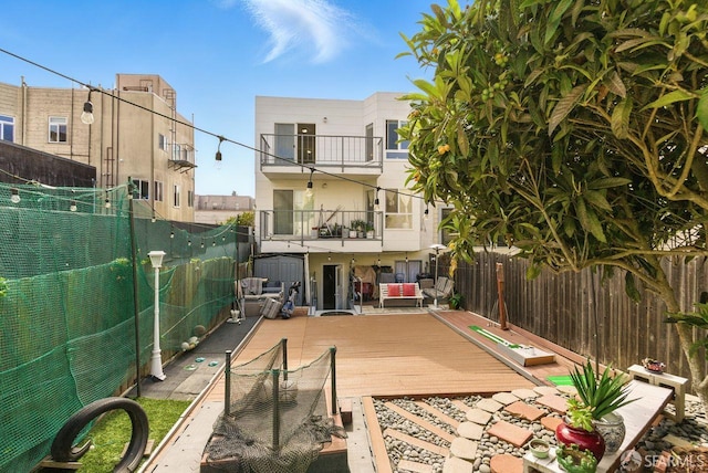 278 7th Ave, San Francisco, CA 94118 - fenced backyard with a wooden deck