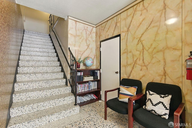 278 7th Ave, San Francisco, CA 94118 - stairway featuring speckled floor