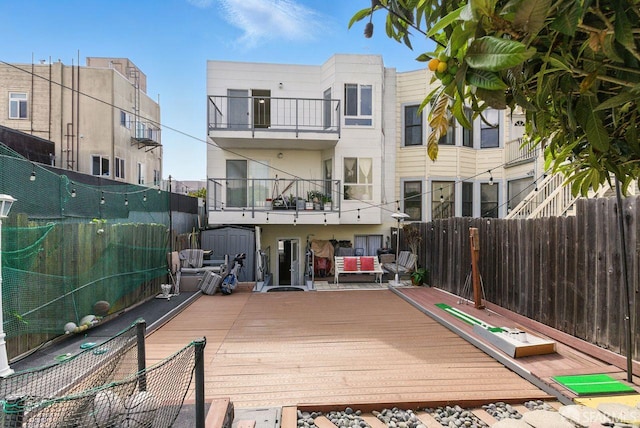 278 7th Ave, San Francisco, CA 94118 - wooden deck featuring an outdoor hangout area