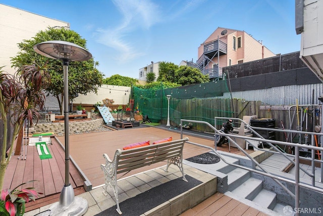 278 7th Ave, San Francisco, CA 94118 - wooden deck featuring a fenced backyard