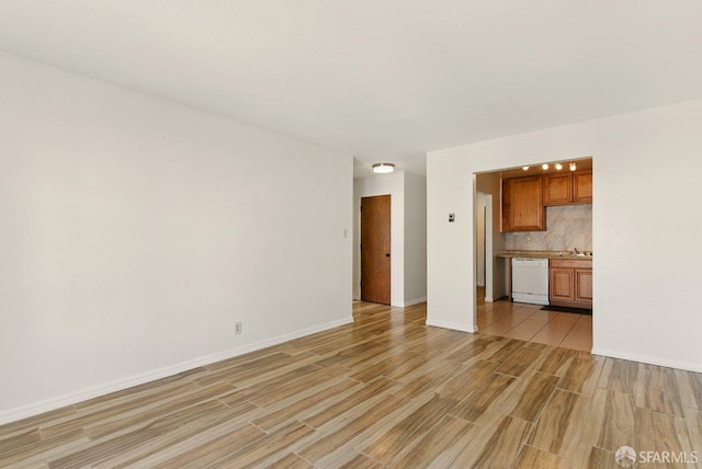 278 7th Ave, San Francisco, CA 94118 - unfurnished living room with light wood-style floors
