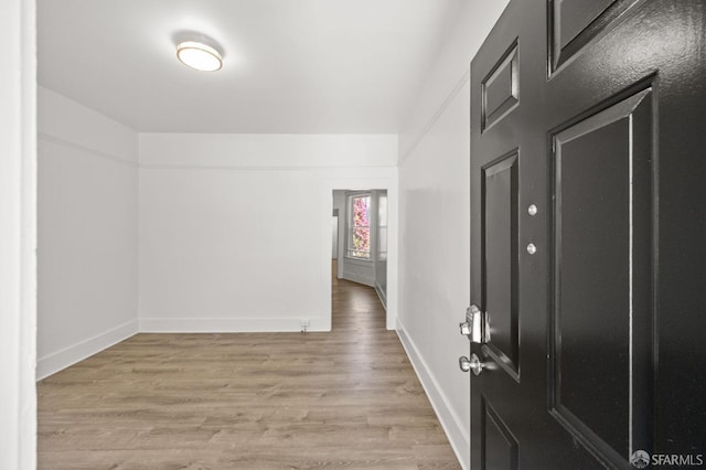 interior space featuring light hardwood / wood-style floors