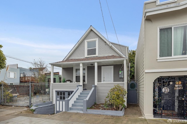 bungalow with a porch