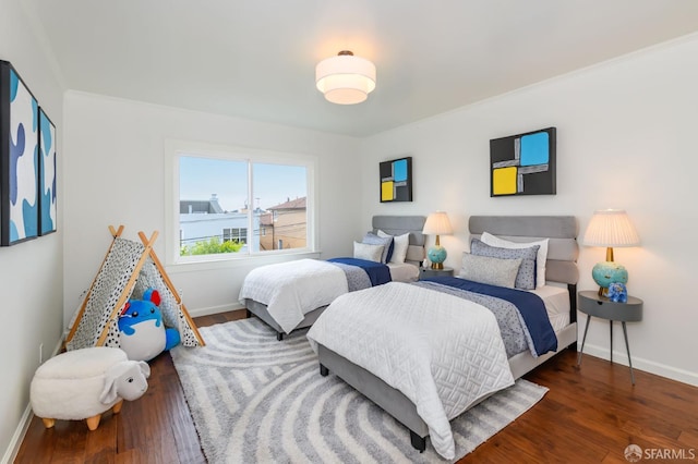 117 Meadowbrook Dr, San Francisco, CA 94132 - bedroom featuring wood finished floors and crown molding