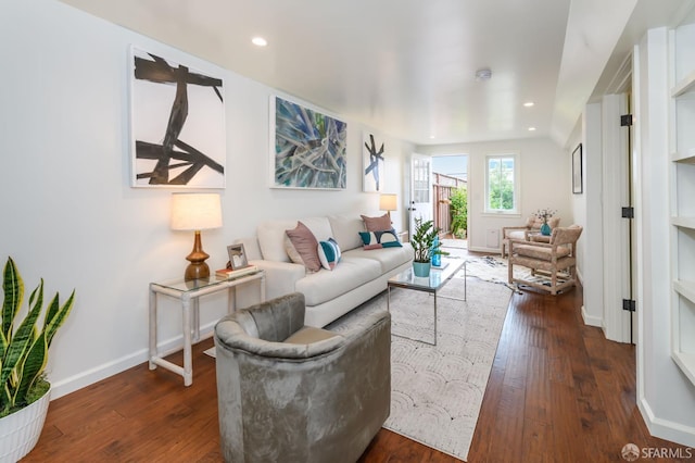 117 Meadowbrook Dr, San Francisco, CA 94132 - living room with dark wood-style flooring and recessed lighting