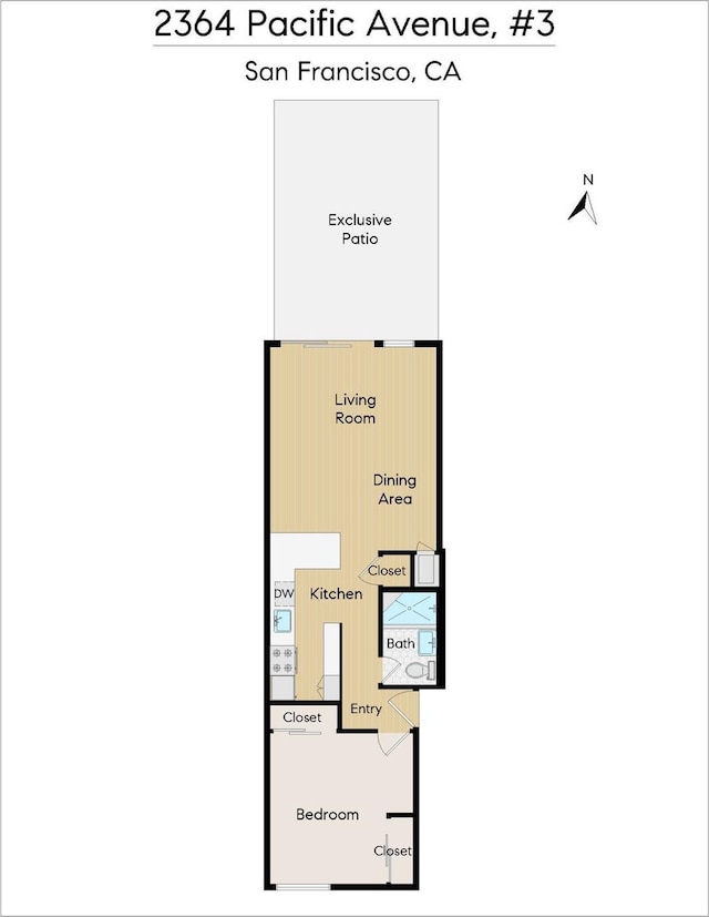 2364 Pacific Ave Unit 3, San Francisco, CA 94115 - property floor plan