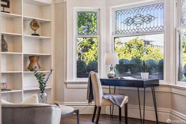68 Castro St, San Francisco, CA 94114 - home office with wood finished floors