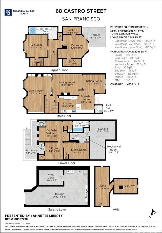 68 Castro St, San Francisco, CA 94114 - floor plan / room layout