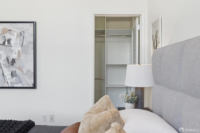 bedroom featuring a closet