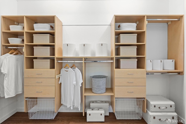 536 Wisconsin St, San Francisco, CA 94107 - walk in closet with dark wood-style flooring