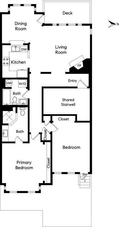 536 Wisconsin St, San Francisco, CA 94107 - view of floor plan / room layout