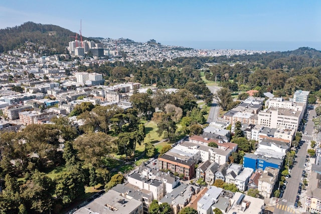1982 Fell St, San Francisco, CA 94117 - aerial view of property and surrounding area with nearby urban area