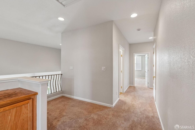 5317 Judsonville Dr, Antioch, CA 94531 - hallway with light colored carpet, baseboards, and recessed lighting