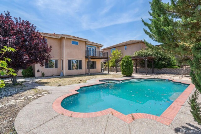 5317 Judsonville Dr, Antioch, CA 94531 - view of pool with a pool with connected hot tub and a patio