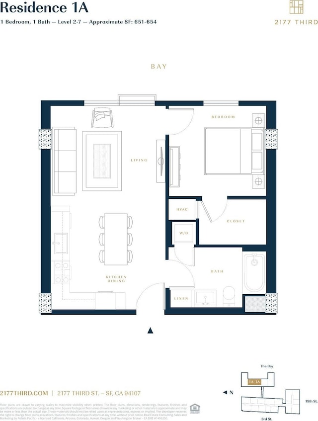 2177 3rd St Unit 422, San Francisco, CA 94107 - room layout