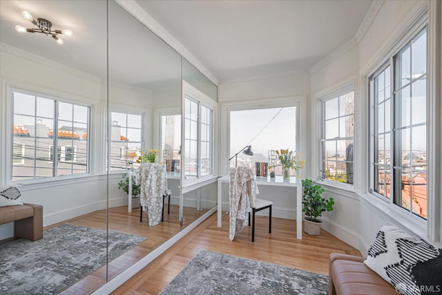 view of sunroom / solarium