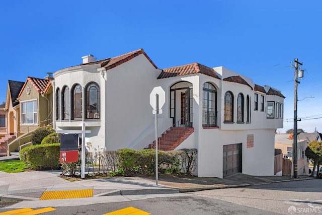 view of property with an attached garage