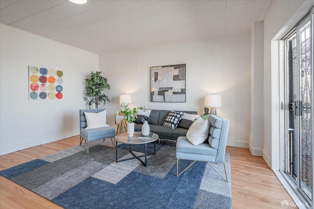 living room featuring wood finished floors