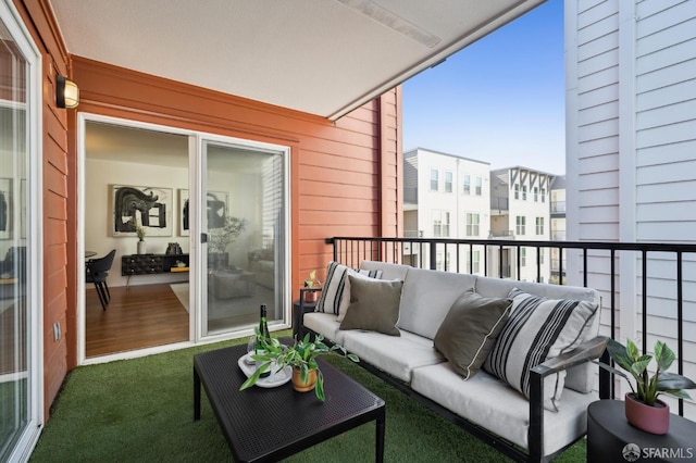 balcony with outdoor lounge area