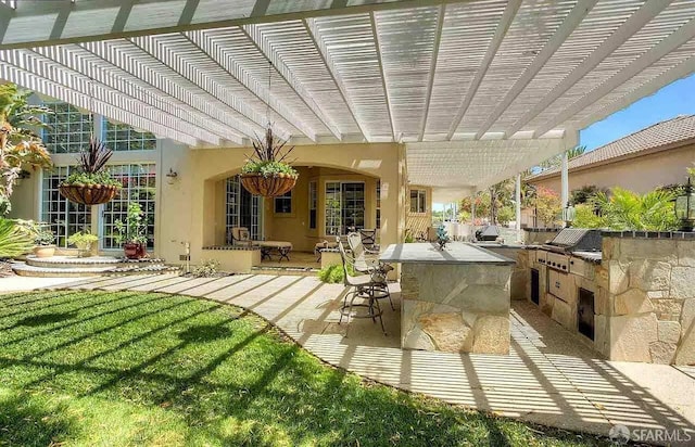 2220 Sunset Pt, Discovery Bay, CA 94505 - view of patio / terrace featuring a bar