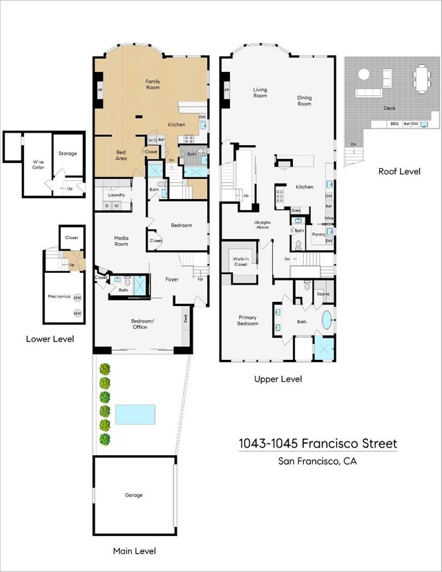 1043 Francisco St, San Francisco, CA 94109 - floor plan