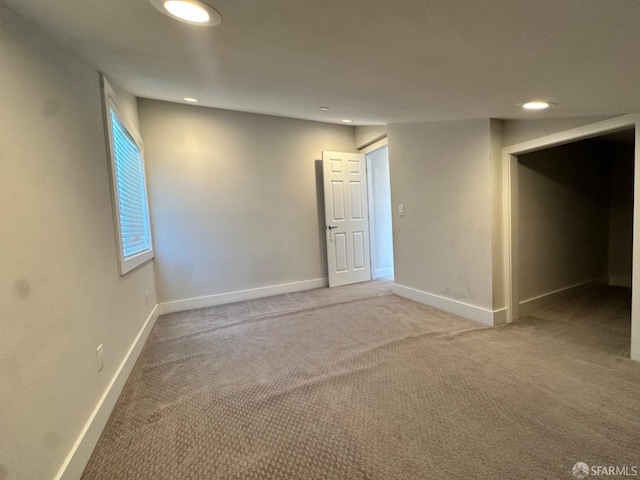 139 Hall Ln, Walnut Creek, CA 94597 - unfurnished room with light colored carpet, recessed lighting, and baseboards