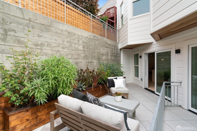 view of patio / terrace featuring an outdoor hangout area