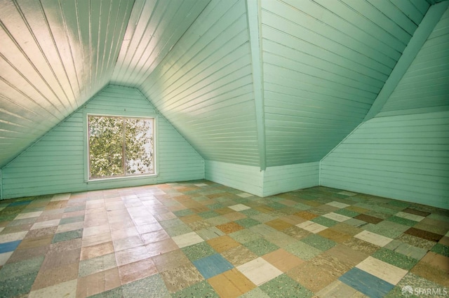 2567 Bryant St, San Francisco, CA 94110 - bonus room featuring lofted ceiling and wood walls