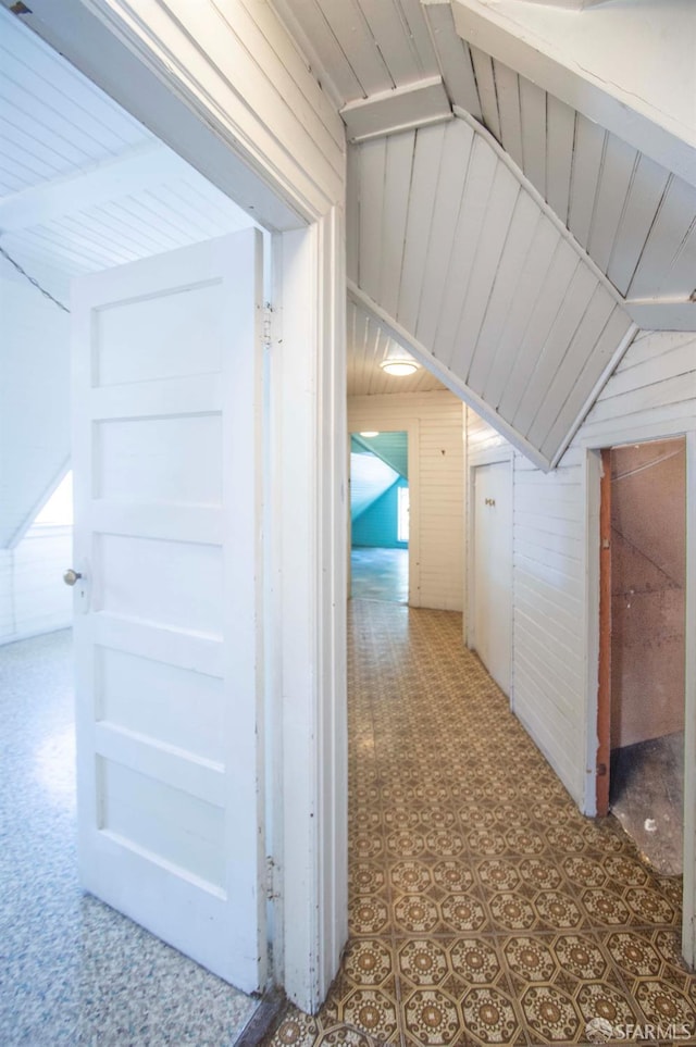 2567 Bryant St, San Francisco, CA 94110 - hall with wooden walls
