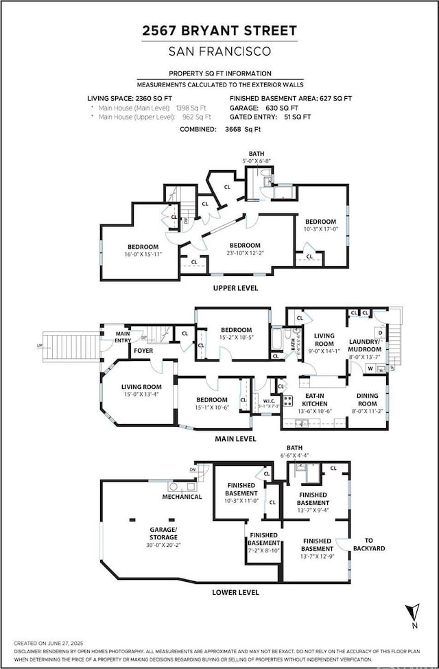 2567 Bryant St, San Francisco, CA 94110 - view of floor plan / room layout