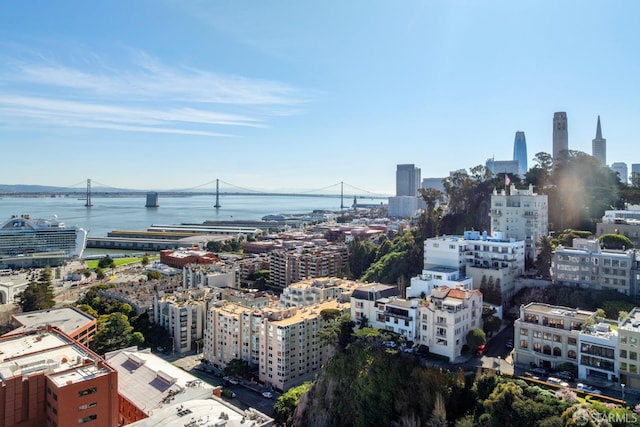 city view featuring a water view