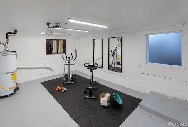 939 Innes Ave, San Francisco, CA 94124 - exercise area featuring secured water heater and water heater