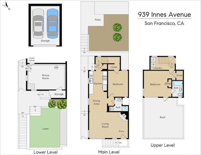 939 Innes Ave, San Francisco, CA 94124 - view of room layout