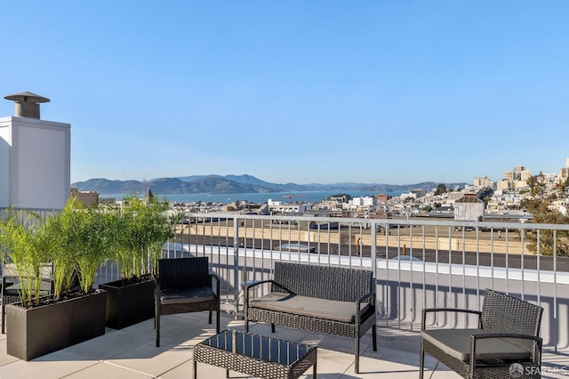 1624 Larkin St Unit 6, San Francisco, CA 94109 - view of patio with a balcony and a mountain view