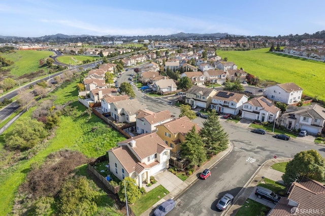 bird's eye view with a residential view