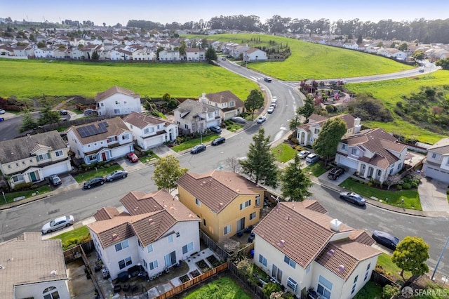 drone / aerial view featuring a residential view