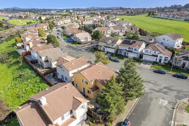 bird's eye view featuring a residential view