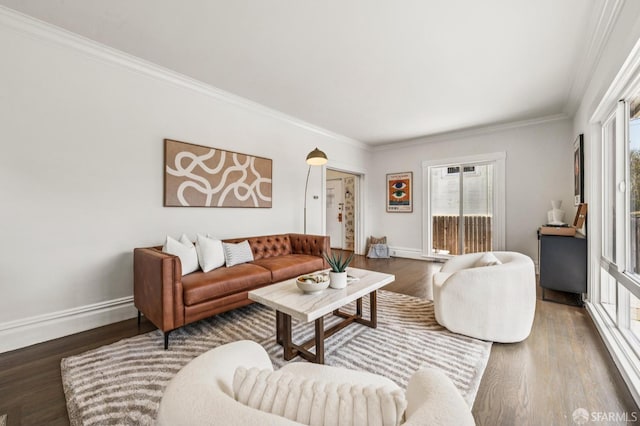 882 56th St, Oakland, CA 94608 - living room with wood finished floors and crown molding