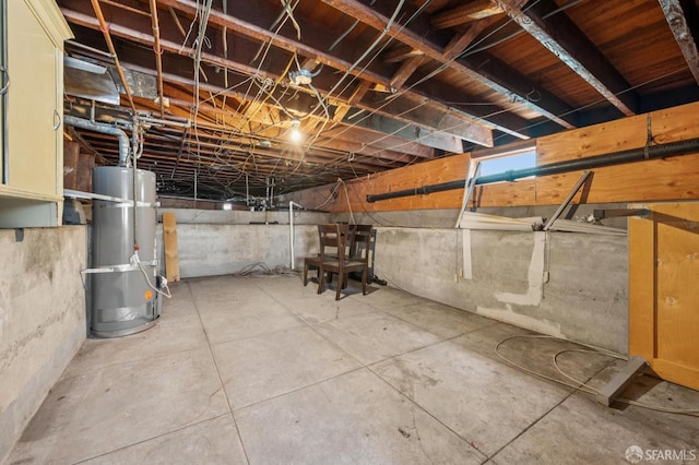 882 56th St, Oakland, CA 94608 - unfinished basement with secured water heater
