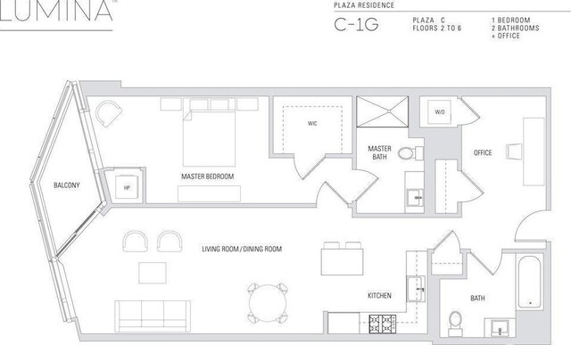 333 Beale St Unit 5I, San Francisco, CA 94105 - view of property floor plan