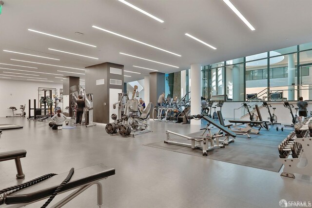 333 Beale St Unit 5I, San Francisco, CA 94105 - view of workout area