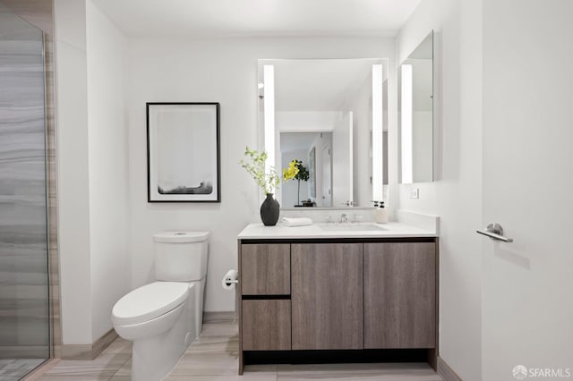 333 Beale St Unit 5I, San Francisco, CA 94105 - full bathroom featuring vanity and a shower with door