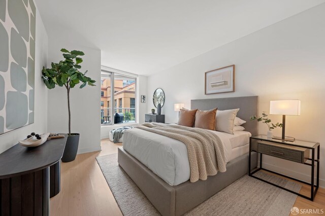 333 Beale St Unit 5I, San Francisco, CA 94105 - bedroom featuring light wood-type flooring