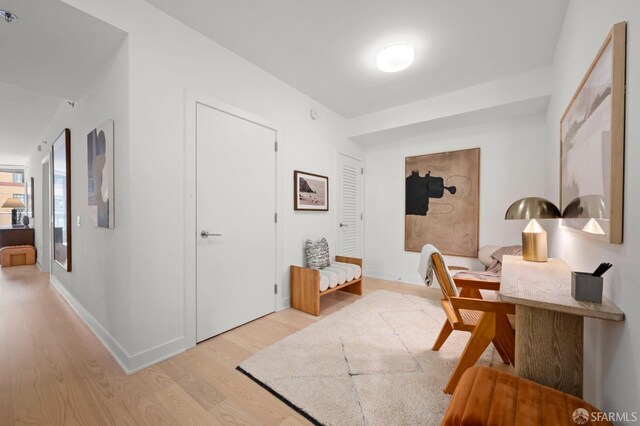 333 Beale St Unit 5I, San Francisco, CA 94105 - office area with light wood-type flooring and baseboards